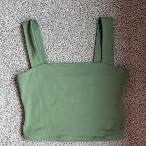 Abercrombie & Fitch Olive Crop Top